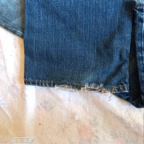 Levi's Low Boot Cut Vintage Distressed Blue Jeans - Picture 3 of 16